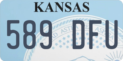 KS license plate 589DFU