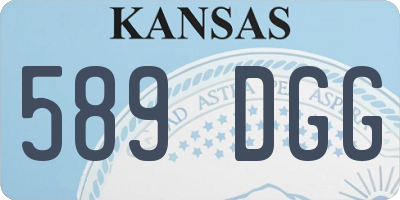 KS license plate 589DGG