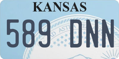 KS license plate 589DNN