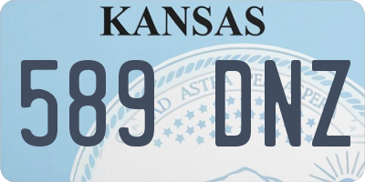 KS license plate 589DNZ
