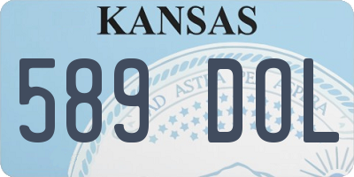 KS license plate 589DOL
