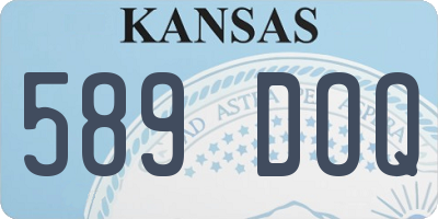 KS license plate 589DOQ