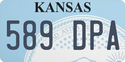 KS license plate 589DPA