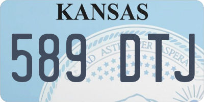 KS license plate 589DTJ