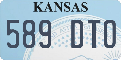 KS license plate 589DTO