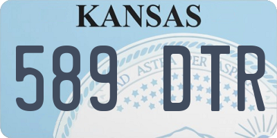 KS license plate 589DTR