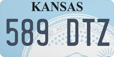 KS license plate 589DTZ
