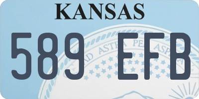 KS license plate 589EFB
