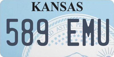 KS license plate 589EMU