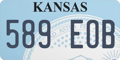 KS license plate 589EOB