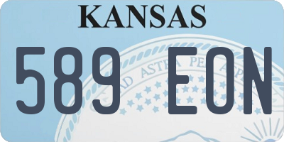 KS license plate 589EON
