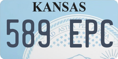 KS license plate 589EPC