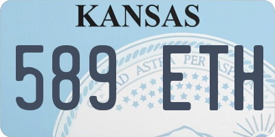 KS license plate 589ETH