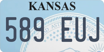 KS license plate 589EUJ