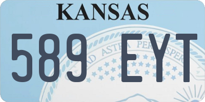 KS license plate 589EYT