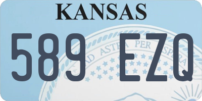 KS license plate 589EZQ