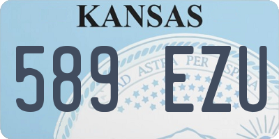 KS license plate 589EZU