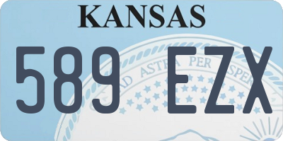 KS license plate 589EZX