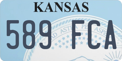 KS license plate 589FCA