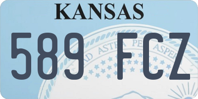 KS license plate 589FCZ