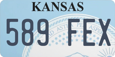 KS license plate 589FEX