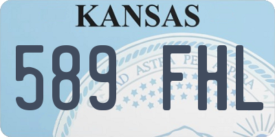 KS license plate 589FHL