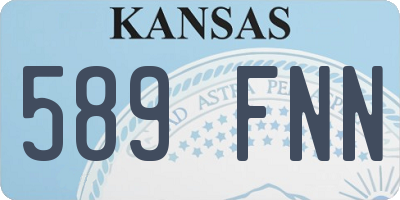 KS license plate 589FNN