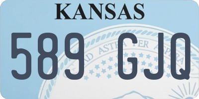 KS license plate 589GJQ