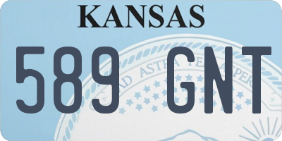 KS license plate 589GNT