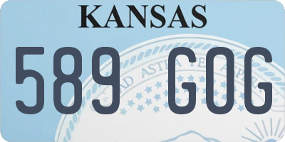 KS license plate 589GOG