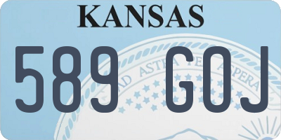 KS license plate 589GOJ