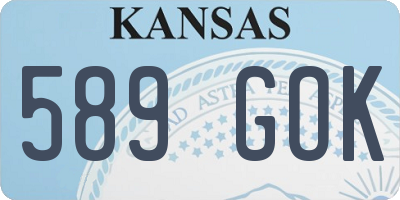 KS license plate 589GOK