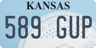 KS license plate 589GUP