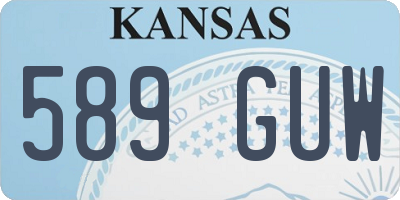 KS license plate 589GUW