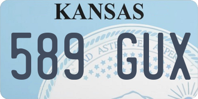 KS license plate 589GUX