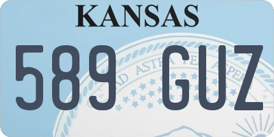 KS license plate 589GUZ