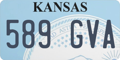 KS license plate 589GVA