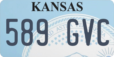 KS license plate 589GVC
