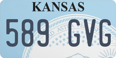 KS license plate 589GVG