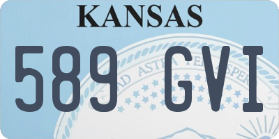 KS license plate 589GVI