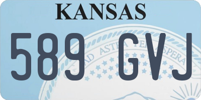 KS license plate 589GVJ