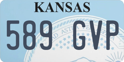 KS license plate 589GVP