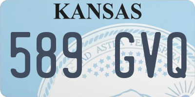 KS license plate 589GVQ