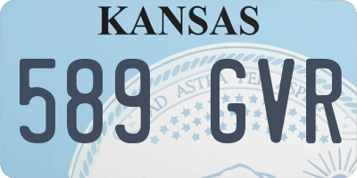 KS license plate 589GVR