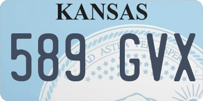 KS license plate 589GVX