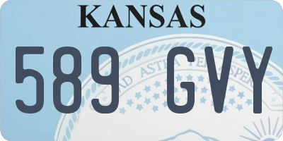 KS license plate 589GVY