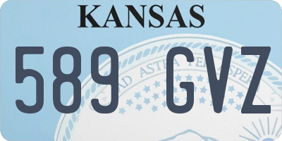 KS license plate 589GVZ