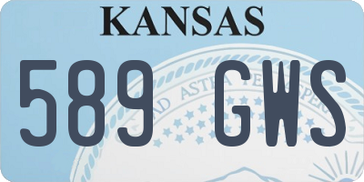 KS license plate 589GWS