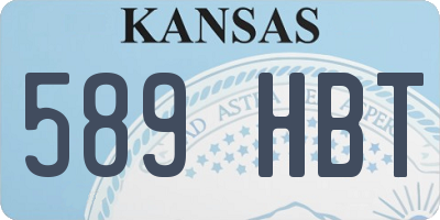 KS license plate 589HBT