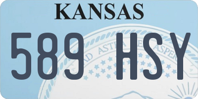KS license plate 589HSY